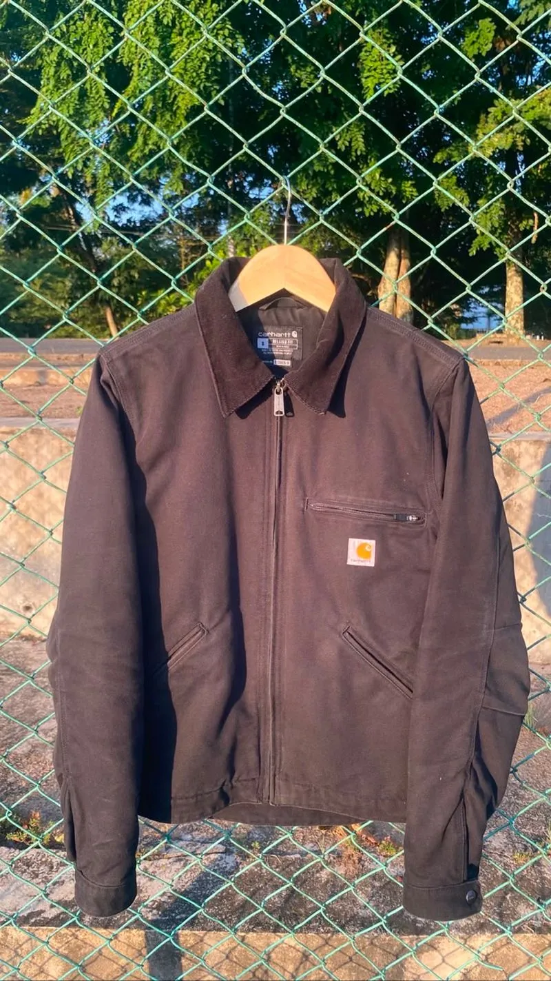 Carhartt Detroit Jacket Duck Blanked Lined (Black) photo 1