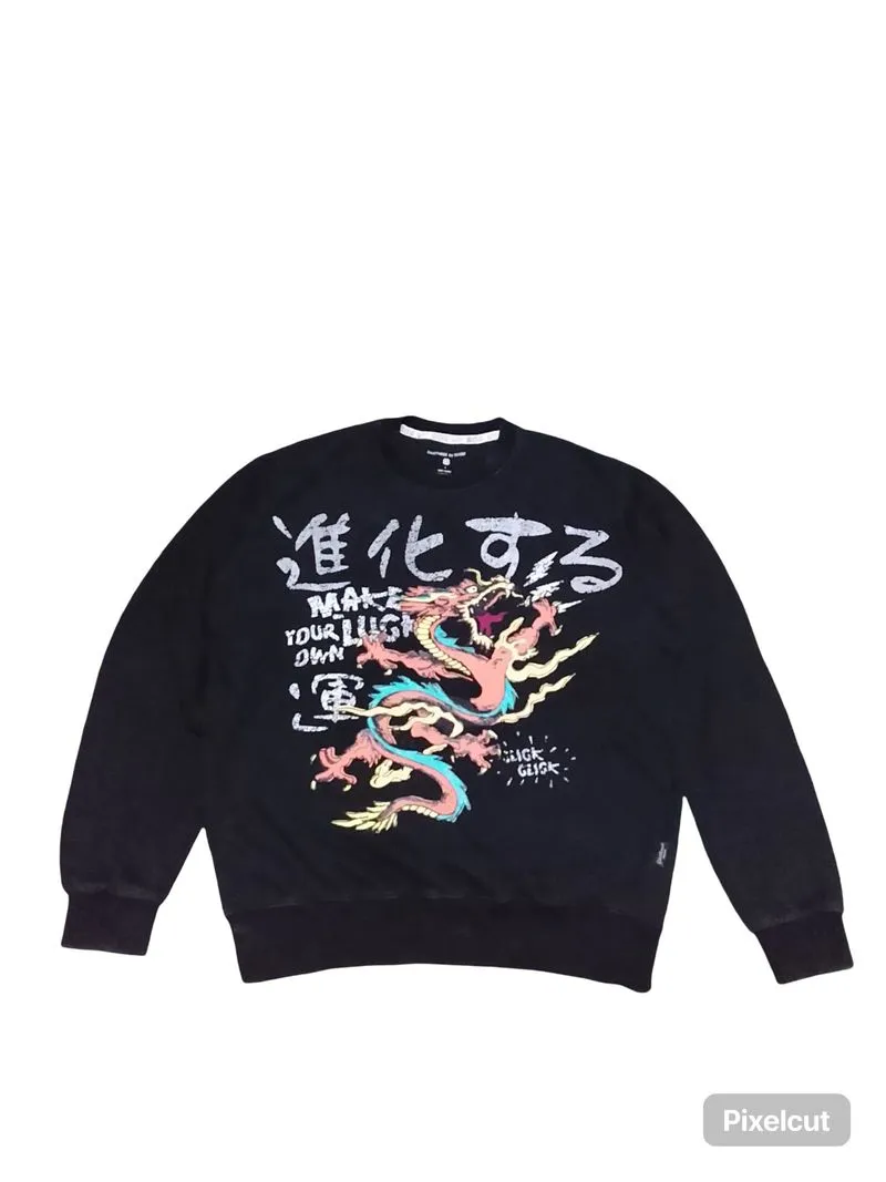 GANTHREE BY MARIE GRAPHIC DRAGON CREWNECK photo 1