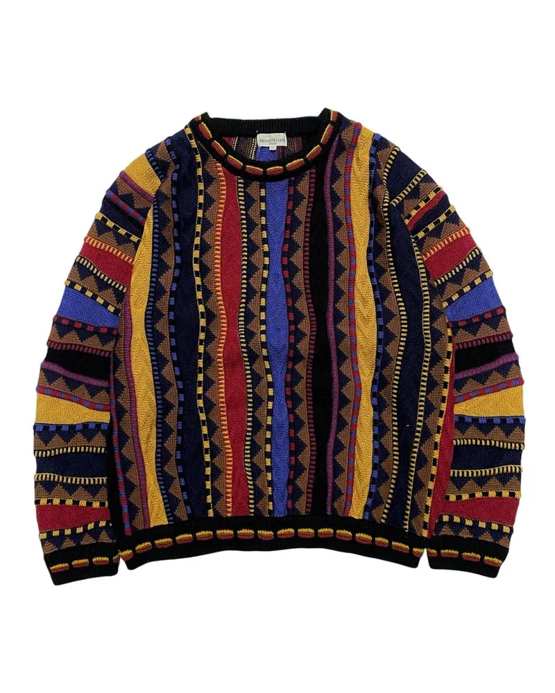 Sweater knit motif 3D / grandpa sweater / Rajut motif 3D photo 1
