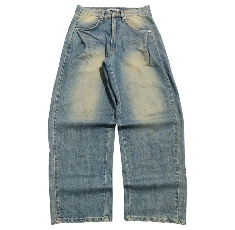 Retro Blue Jeans Loose Fit By Chin Down photo 1