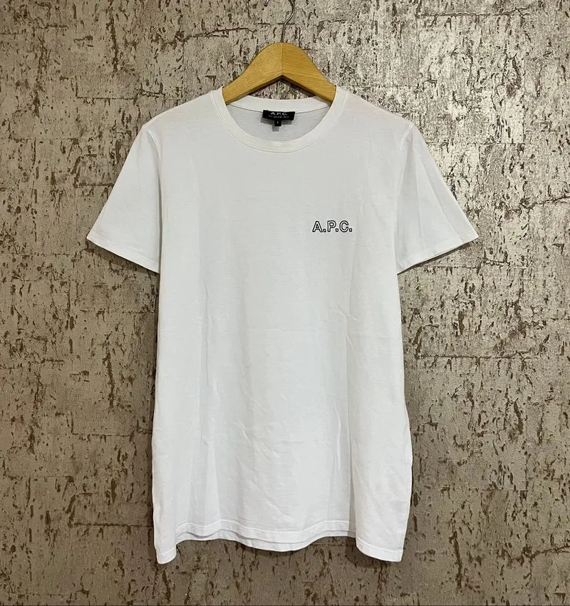 Tshirt A.P.C. Bordir Logo White / Kaos APC photo 1