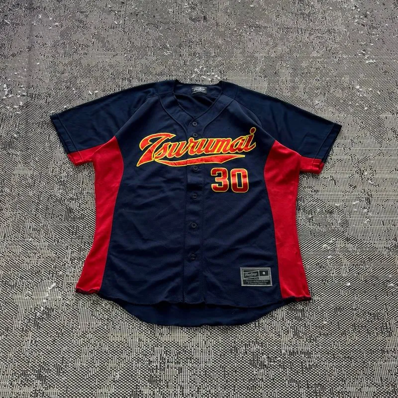 JERSEY BASEBALL RAWLINGS 30, size XL Bordir photo 1