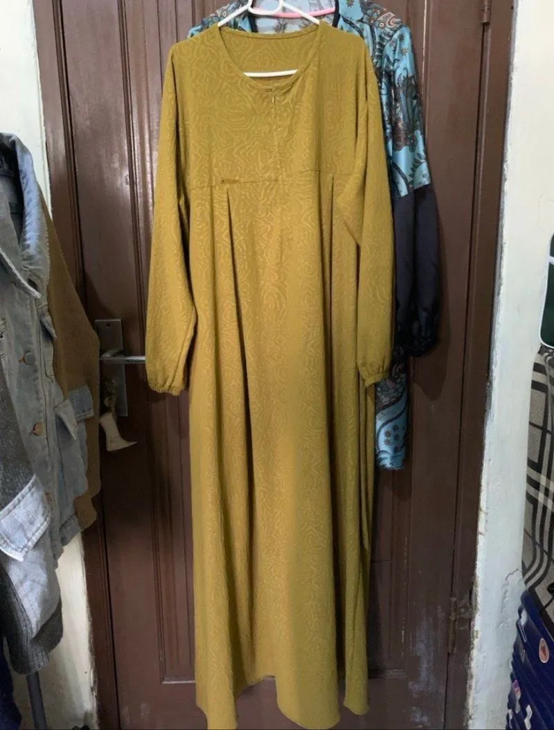 Gamis Muslim Mustard photo 1