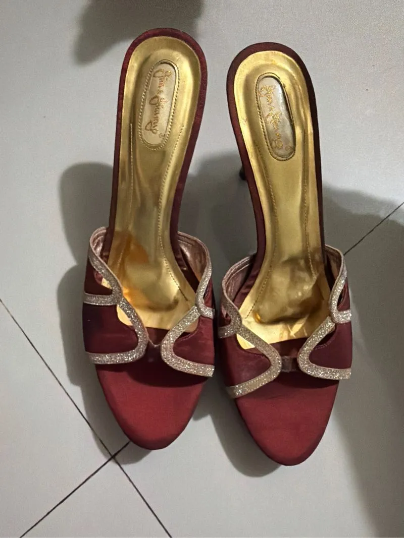 Sandal - pesta - maroon photo 1