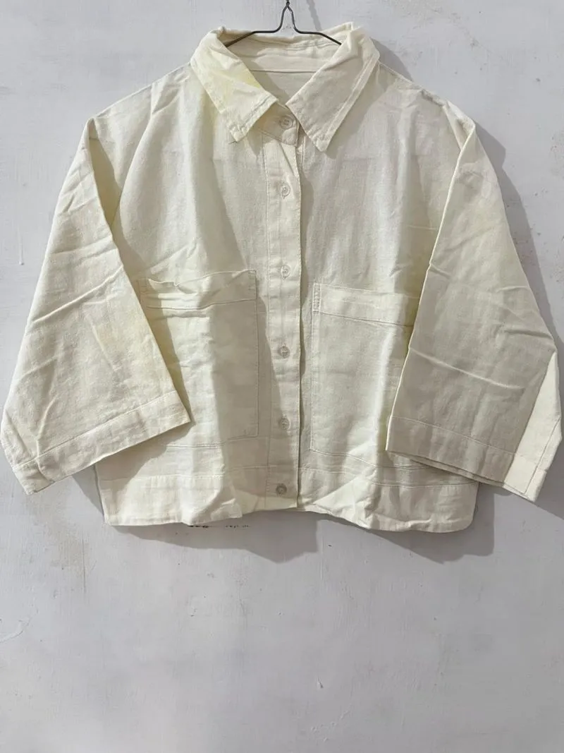 Outer crop putih polos photo 1