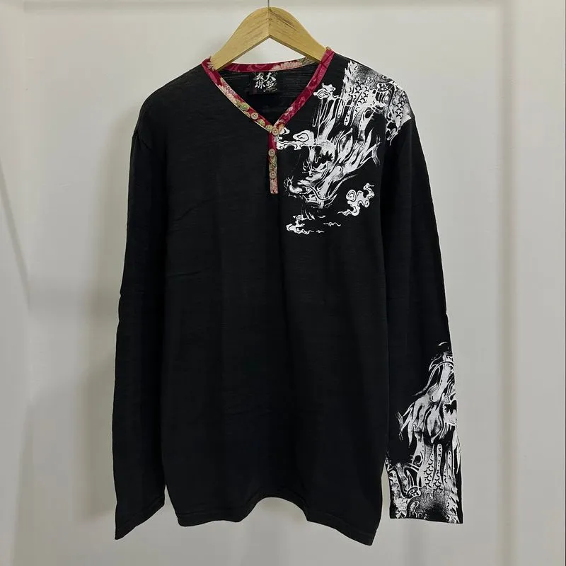 🐉JAPANESE TRADITIONAL DRAGON LONG SLEEVE SUKAJAN STYLE🐉 photo 1