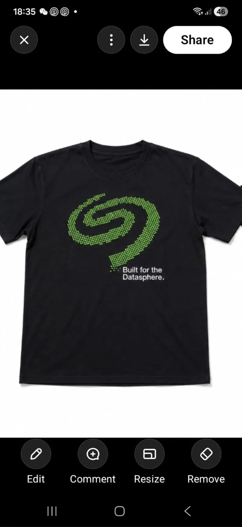 Tshirt Kaos Hitam Grafik SEAGATE photo 1