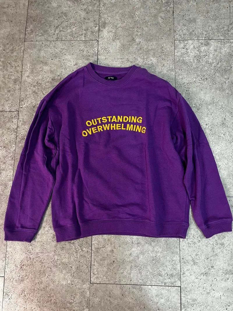 sweatshirt crewneck SPAO "OUTSTANDING OVERWHELMING" photo 1