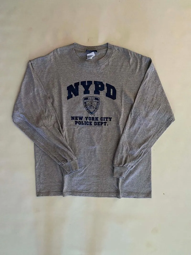KAOS TSHIRT VINTAGE LONG SLEEVE NYPD  photo 1
