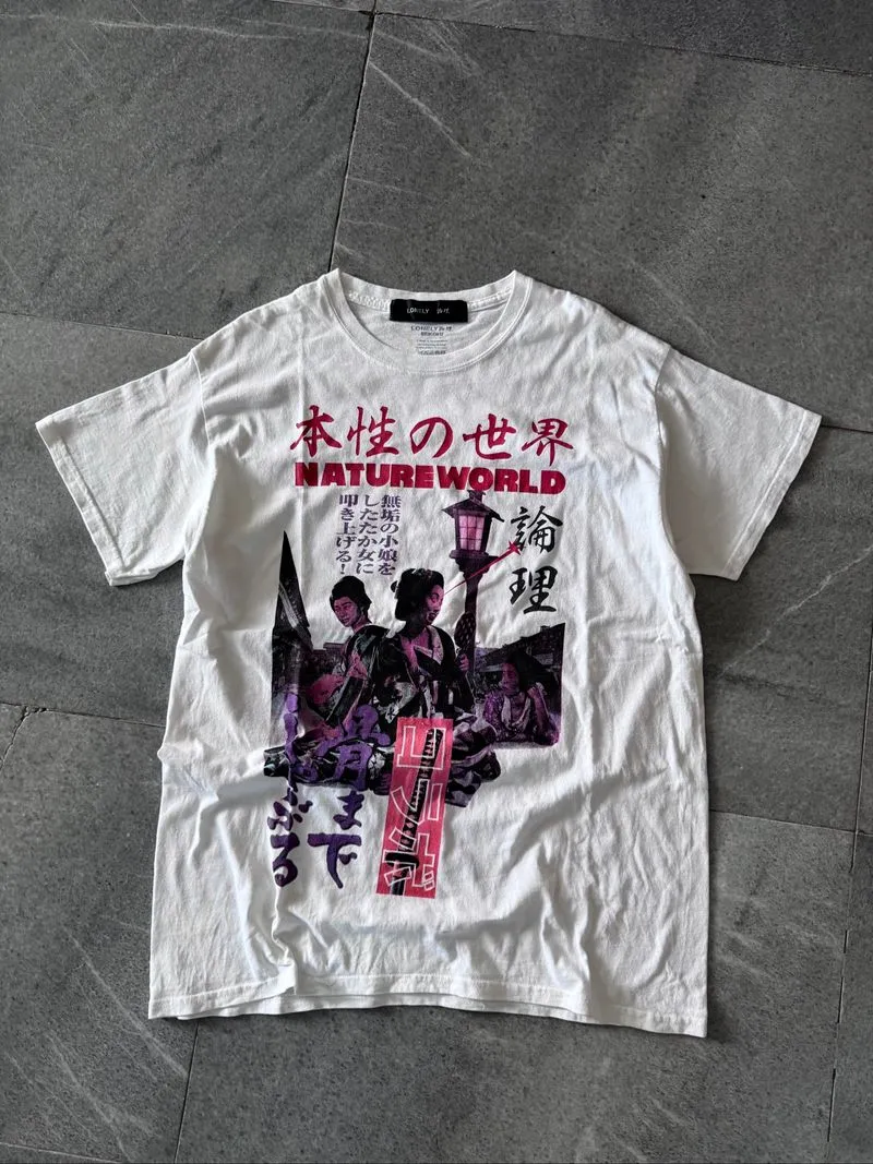 Kaos Lonely Beikoku x Nature World art japan brand original photo 1