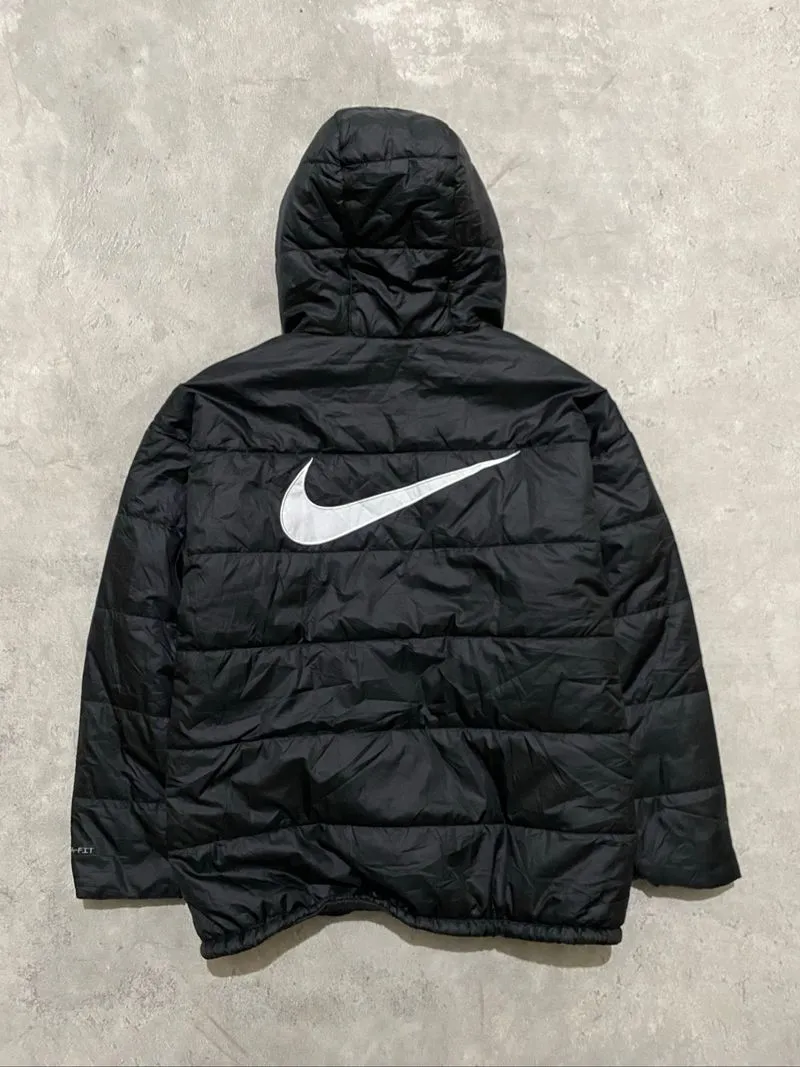 Nike Embroidered Big Swoosh Hooded Therma fit Puffer Jacket photo 1