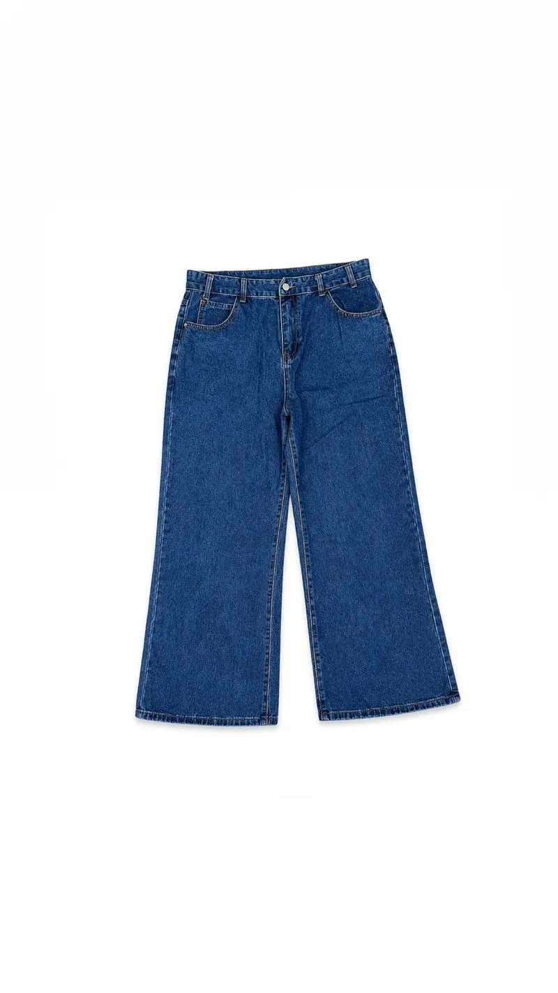 Blue Wash denim jeans Korean photo 1