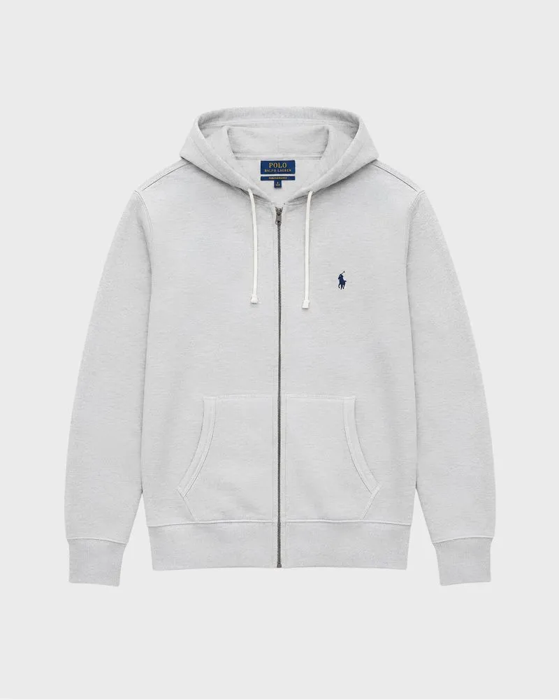 [S-M] Ralph Lauren Cotton Zip Hoodie Grey (JK-090) photo 1