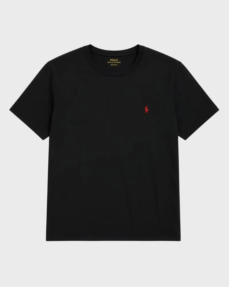 [L-XL] Ralph Lauren Cotton T-Shirt Black (TS-051) photo 1