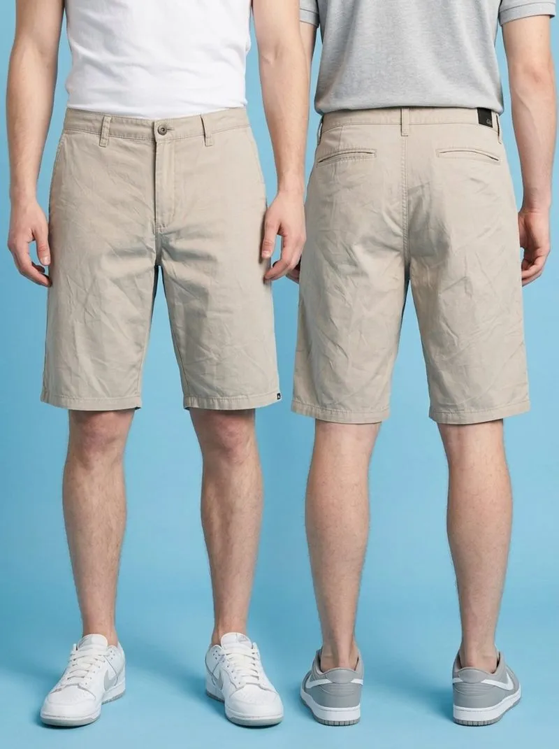 Vintage Quiksilver Men's Basic Khaki Y2k Chino Shorts 40 photo 1