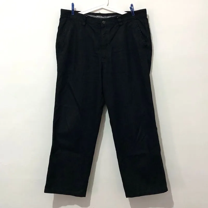 Baggy black denim pants montagut uniqlo dickies levis zara photo 1