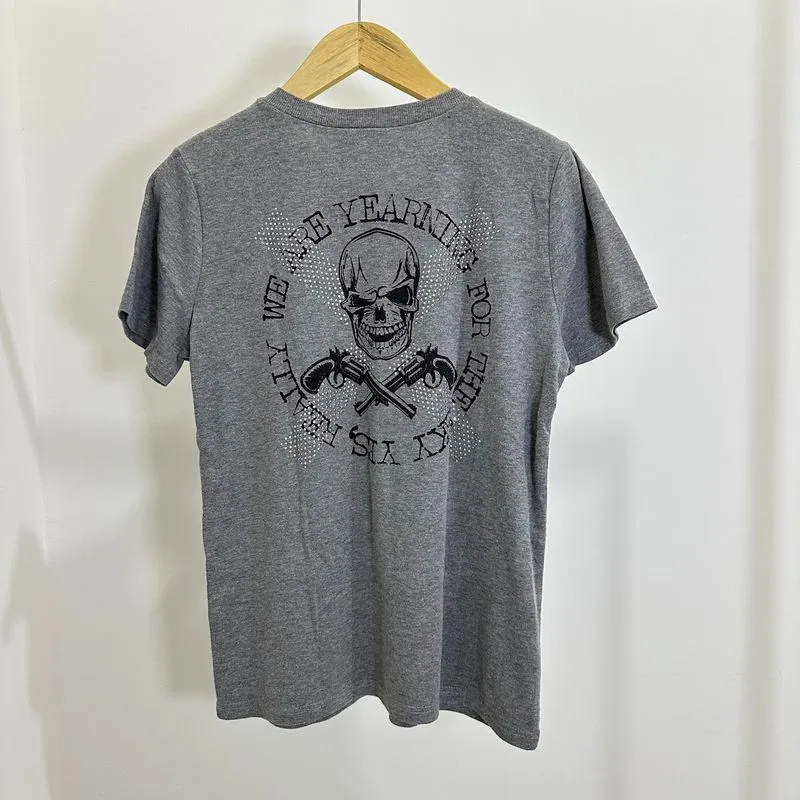2000s JAPANESE POEM SKULL WITHOUT MEET TSHIRT GOTHIC STYLE photo 1