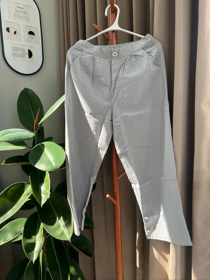 Midi pants abu-abu photo 1