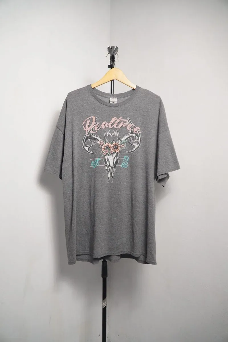 Kaos Casual Delta Pro Weight T-shirt Vintage Realtree Skull photo 1
