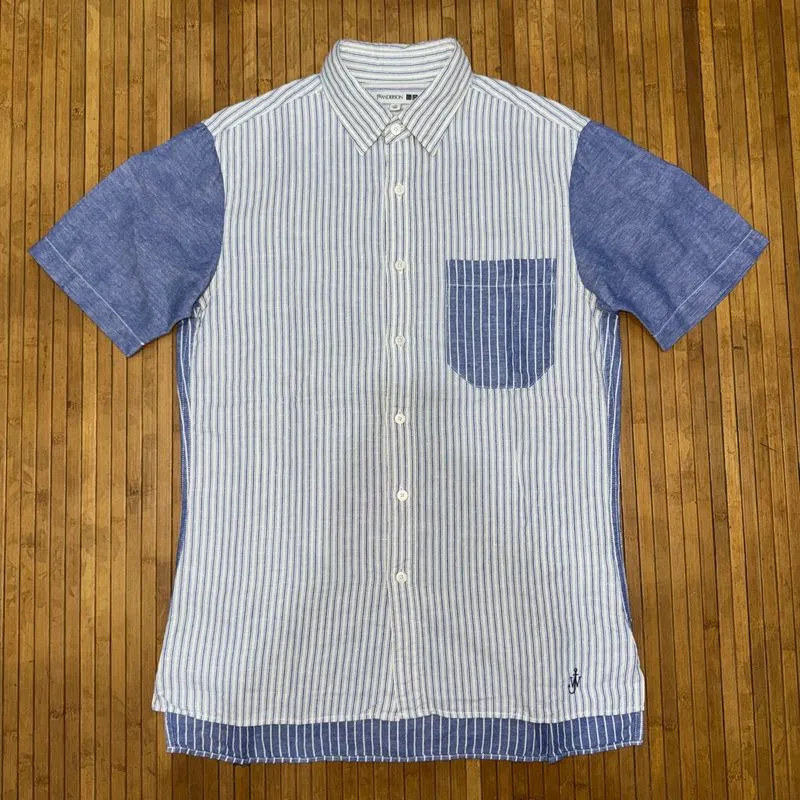UNIQLO x JW ANDERSON STRIPED COLORBLOCK BLEND SHORT SLEEVE L photo 1