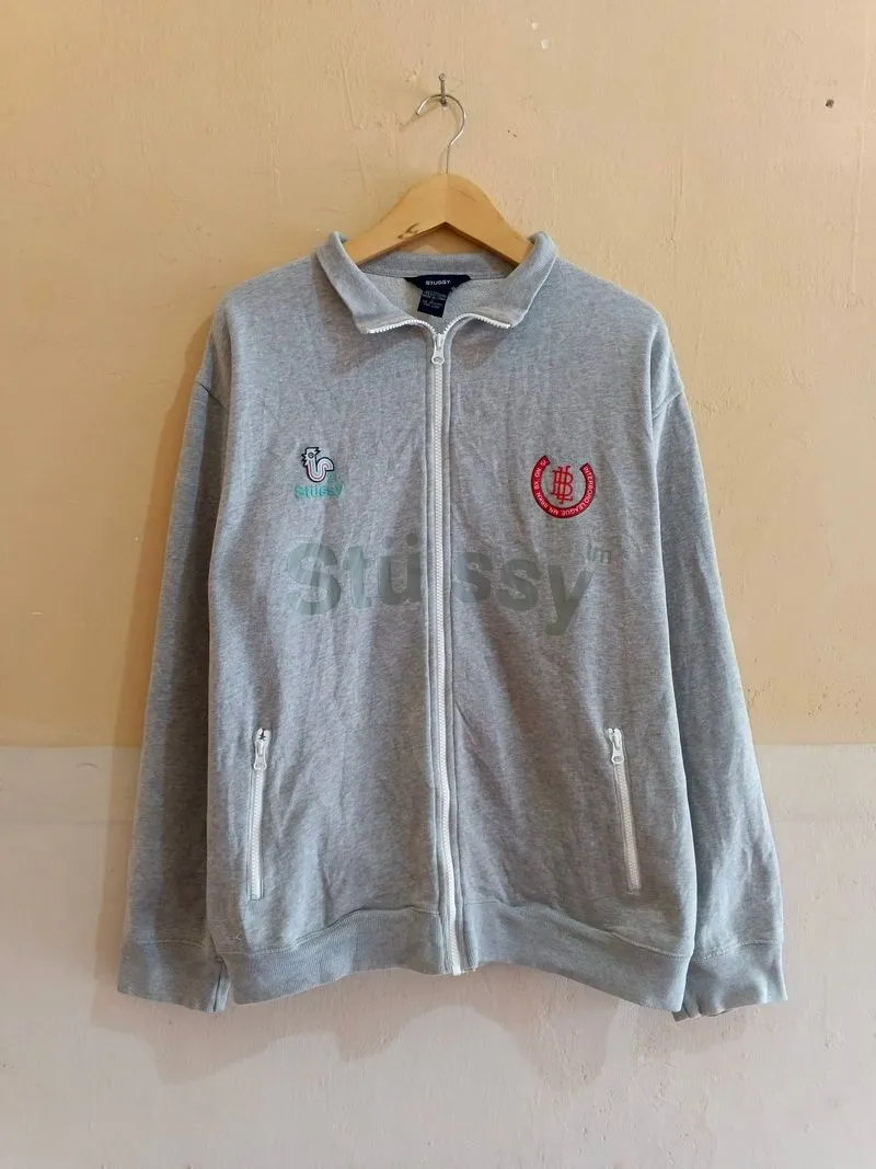 Vintage Track Jacket Stussy 21 Interboro League photo 1