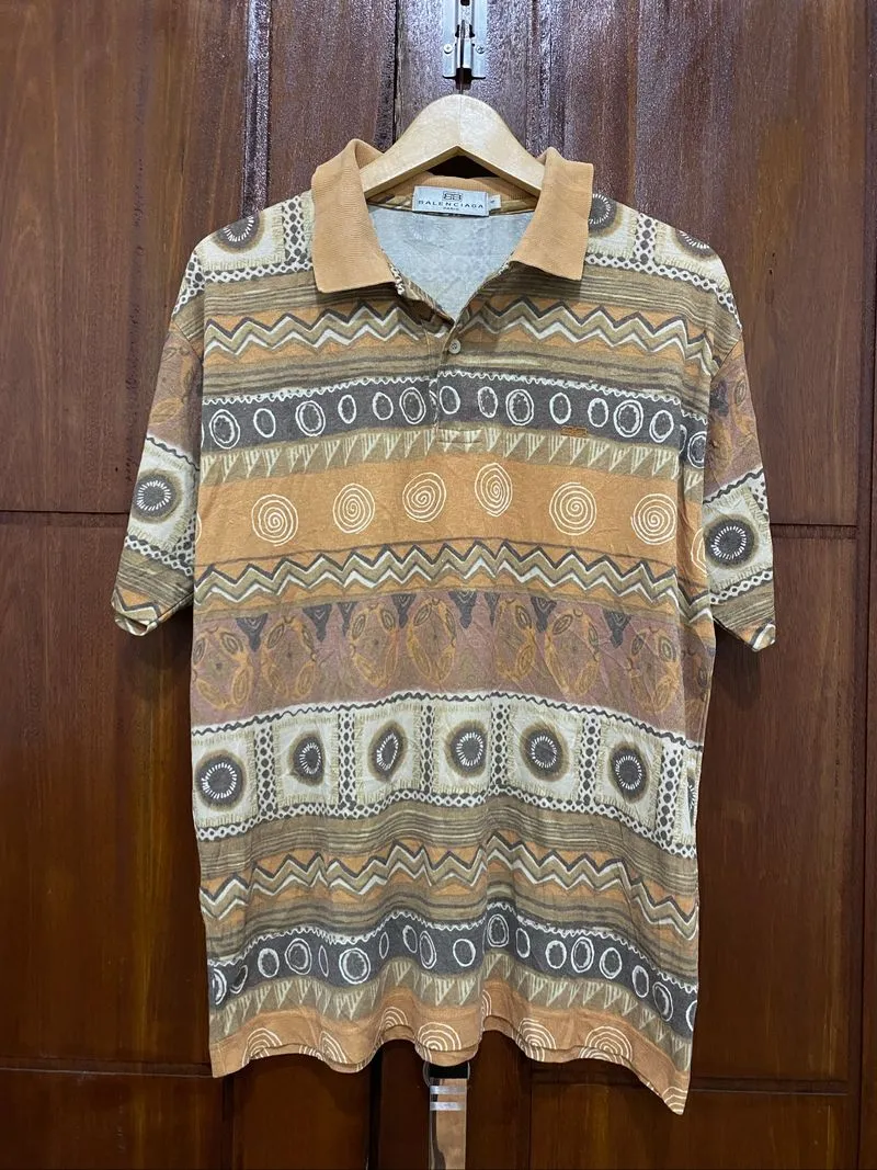  Balenciaga Pattern Polo Shirt photo 1