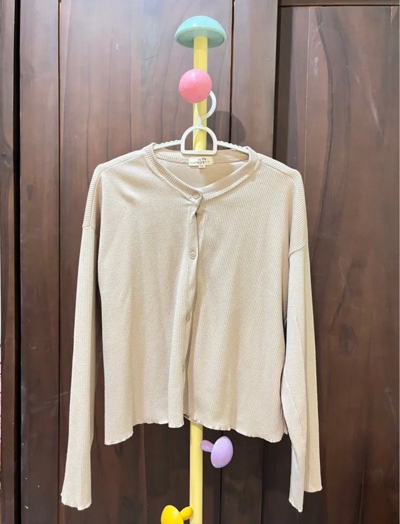 waffle cardigan photo 1