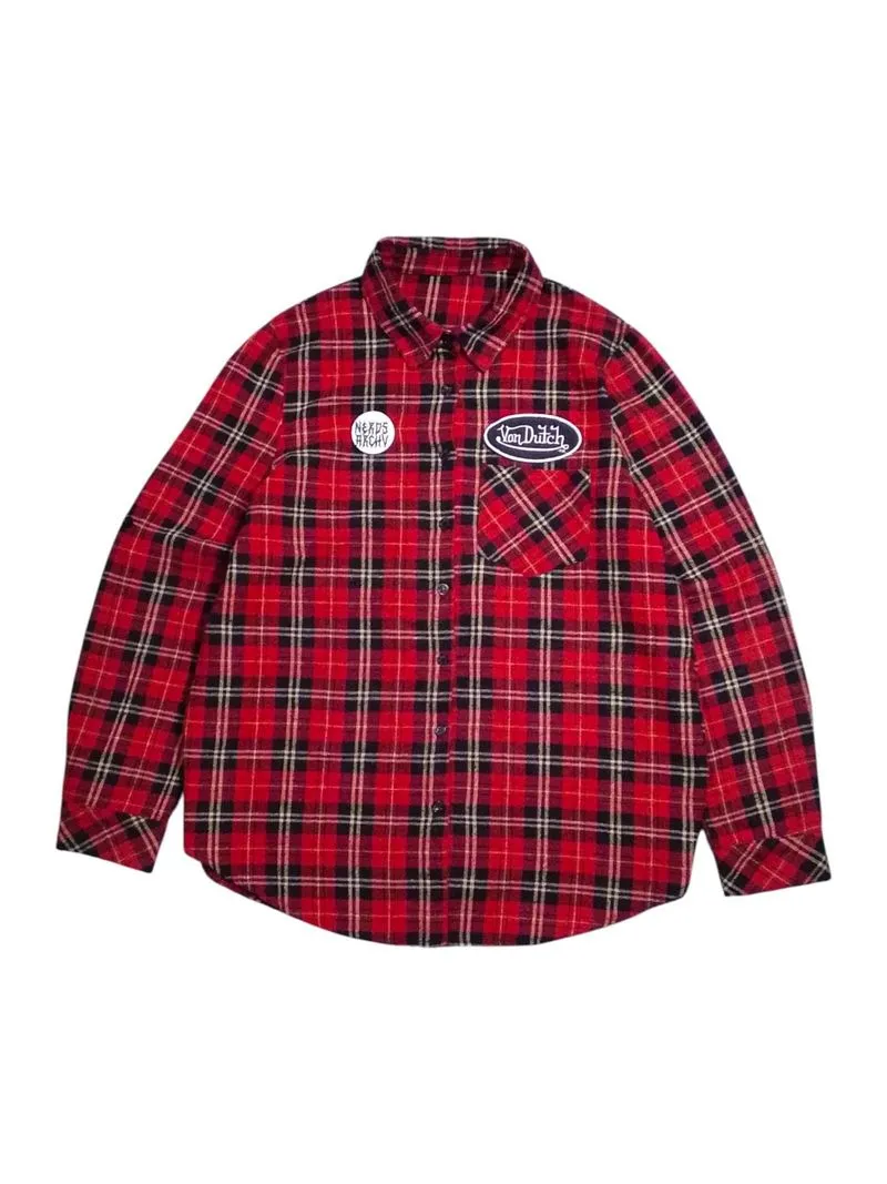 flannel plaid shirt custom/reworked photo 1