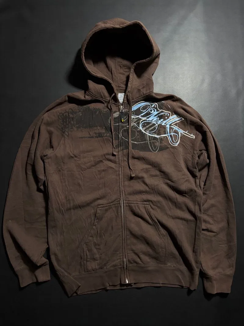 VTG Y2K Rocawear Brown ZipHoodie Streetwear photo 1