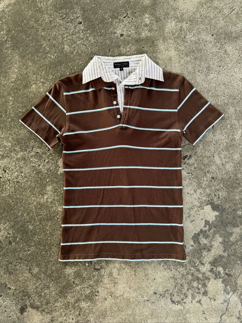 Japanese Active Time For Men Layered Poloshirt photo 1