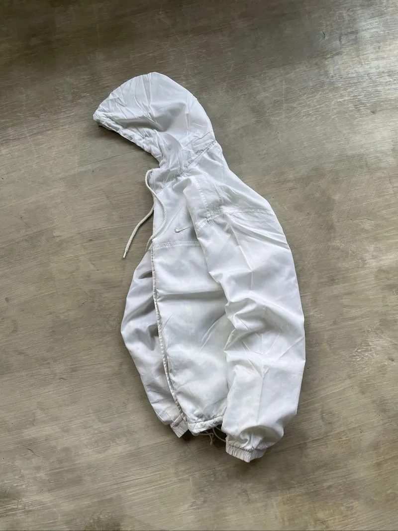 Nike white small logo Windbreaker / Running Jacket photo 1