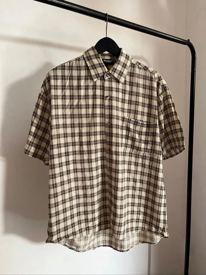 Diesel House Brown Plaid Shirt  photo 1