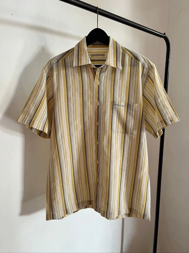 Pierre Cardin Yellow Stripe Shirt photo 1