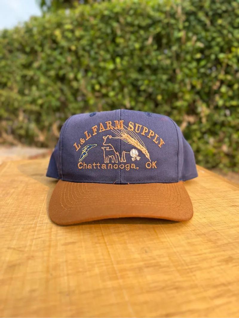 Vintage Hat Pria navy brown photo 1