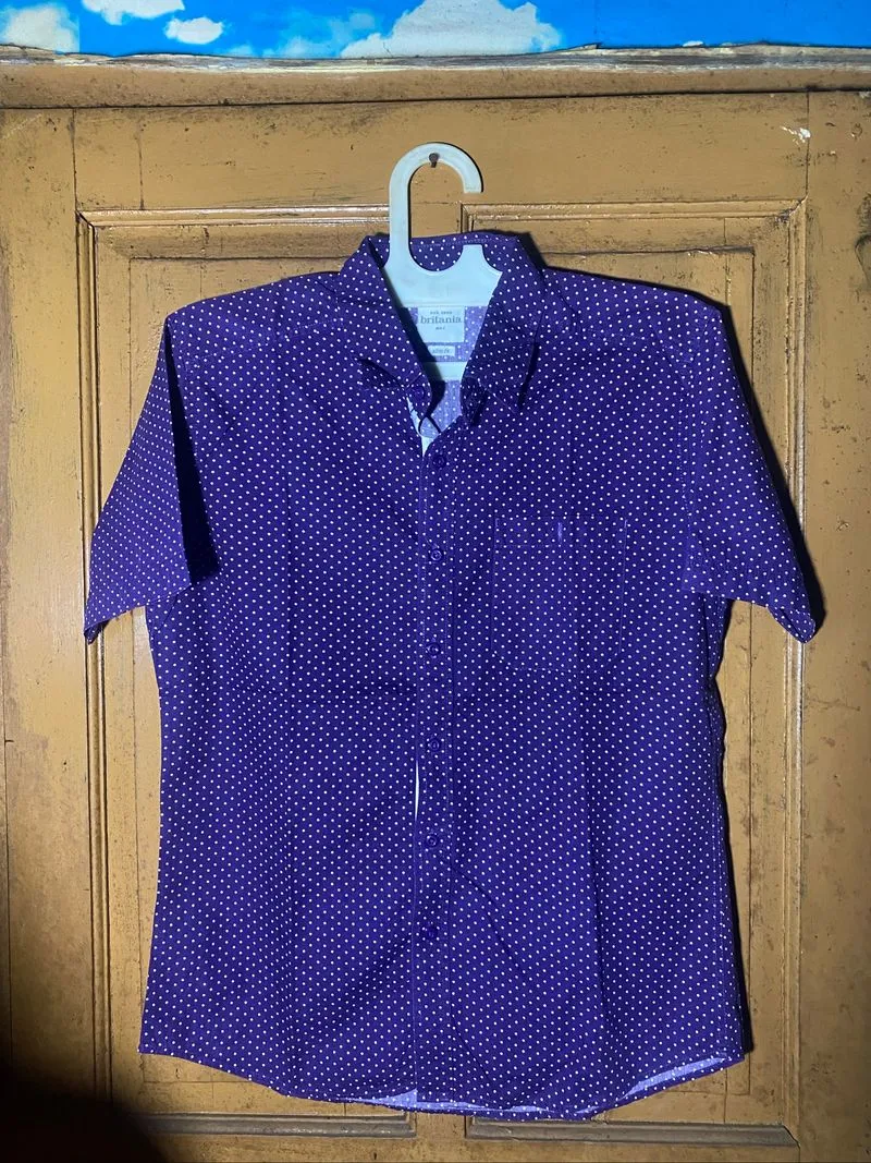 kemeja polkadot photo 1