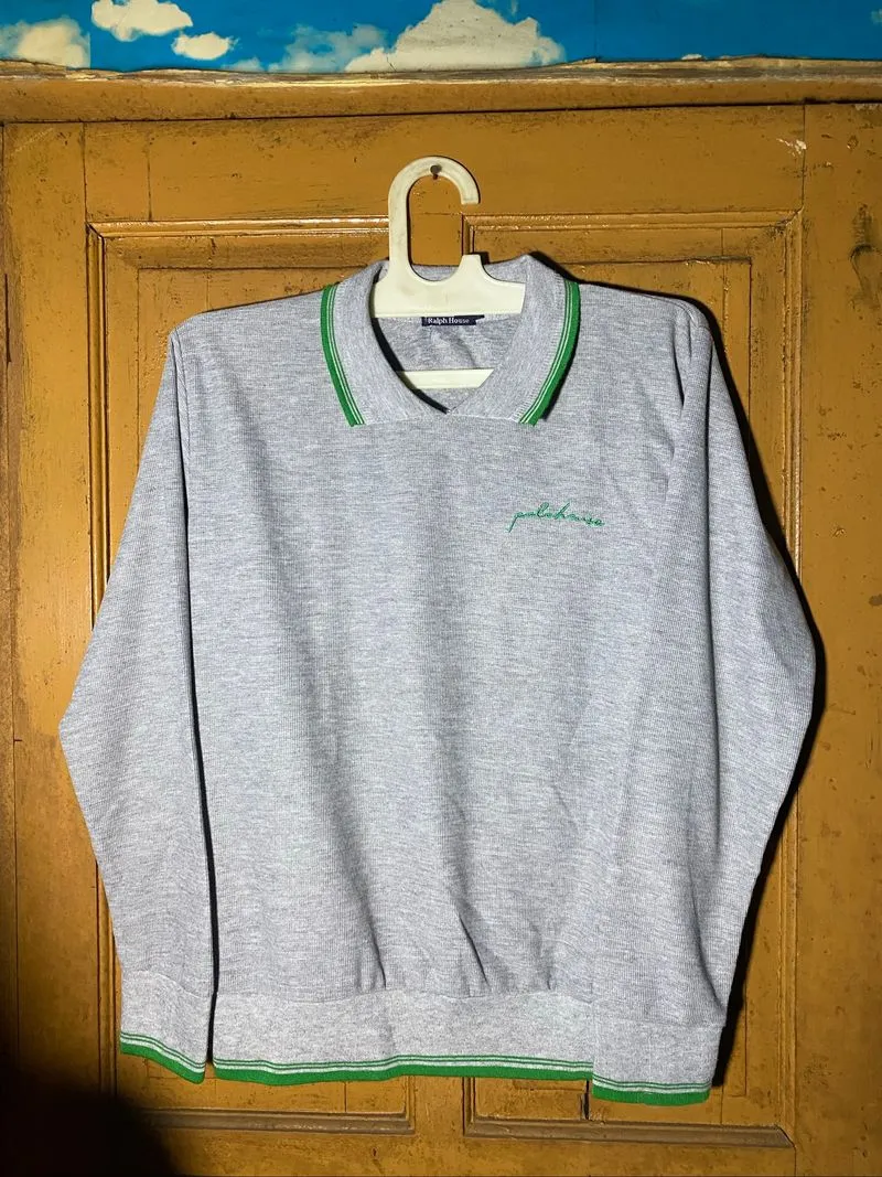 crewneck waffle polo  photo 1