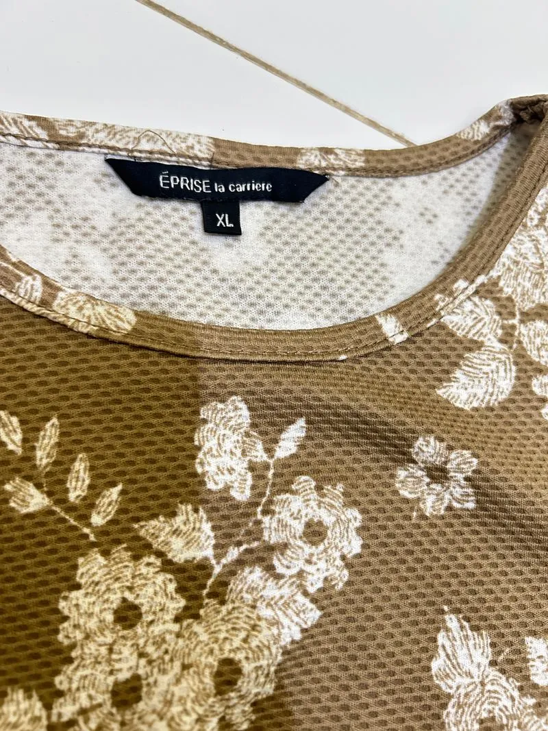 [NEW] Eprise Dress Bunga Cream L LD 100 LP 90 P 85 Y2k Vinta photo 1
