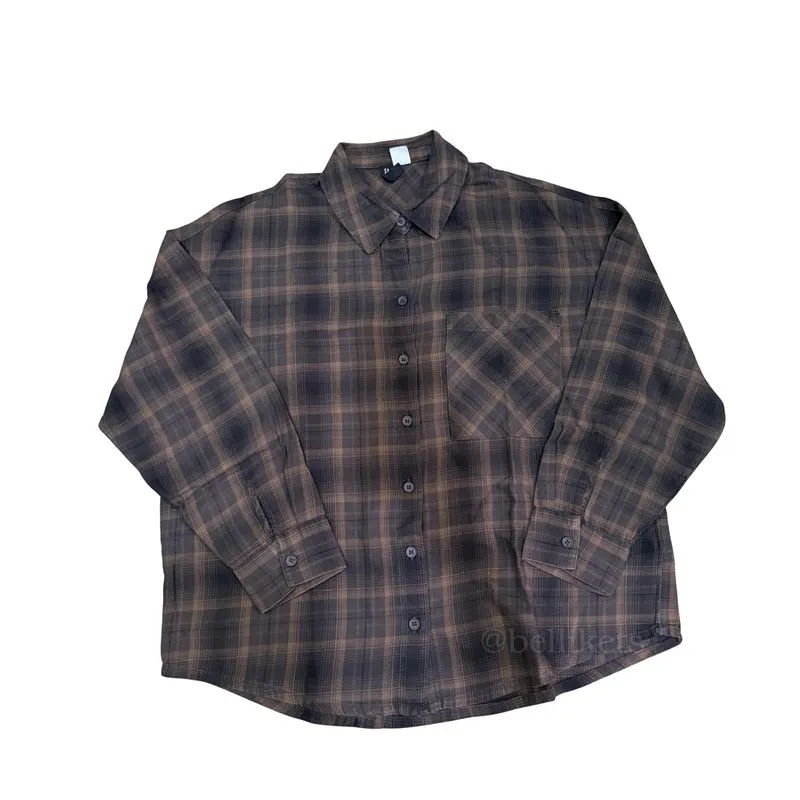 H&M Brown Button Up Shirt photo 1