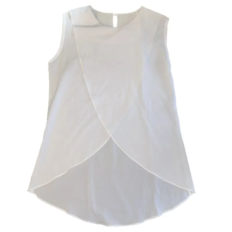 Minimalist Casual Blouse Wanita white photo 1