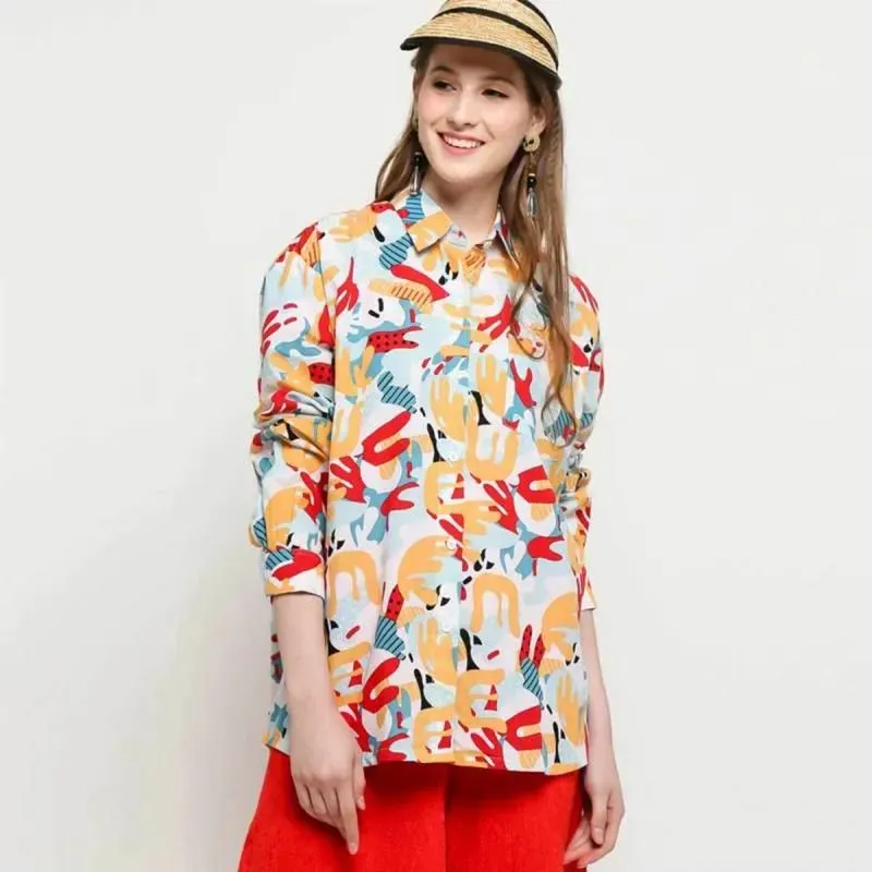 Calla The Label BLI - Agnes Long Sleeves Shirt - Multicolor  photo 1