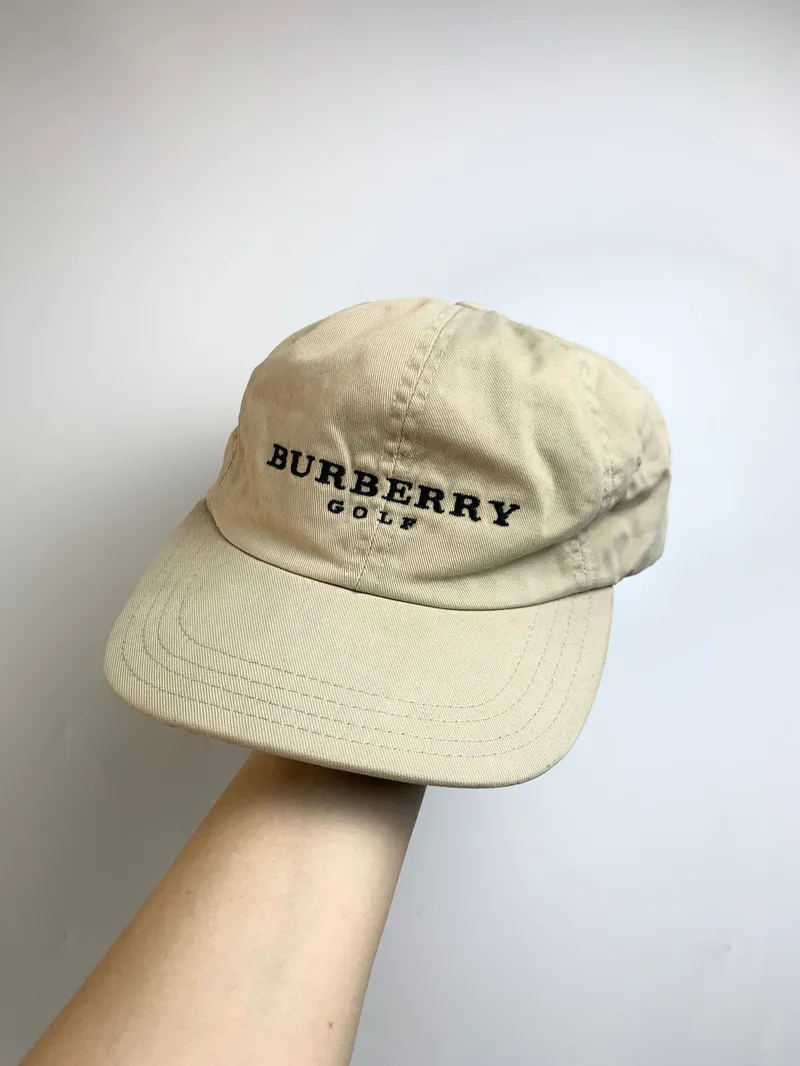 💥SOLD vintage 90s burberry golf hats  photo 1