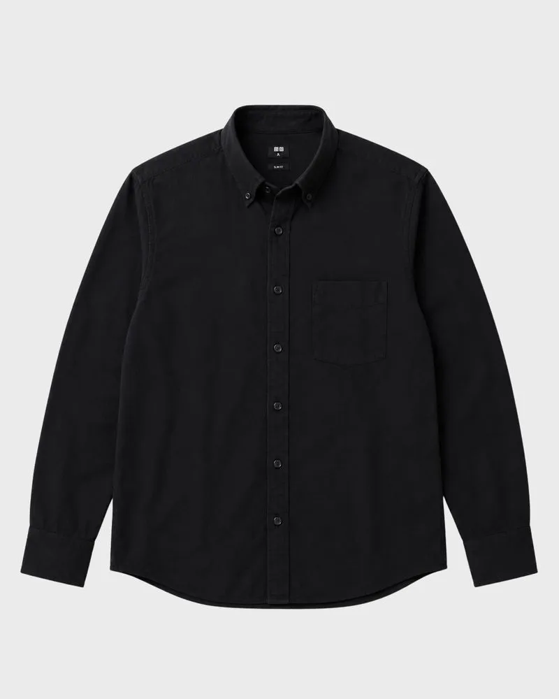 [XL] Uniqlo Oxford Black Shirt (KM-341) photo 1