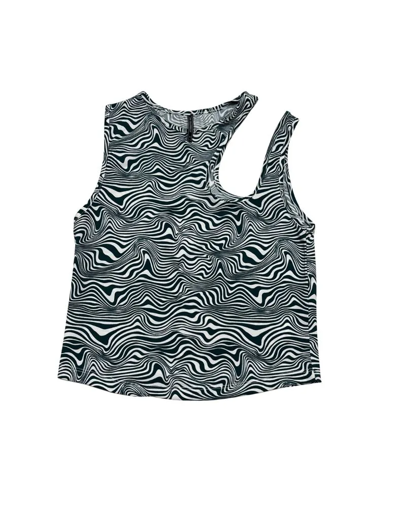 Cut Out Printed Tank Top Colorbox photo 1