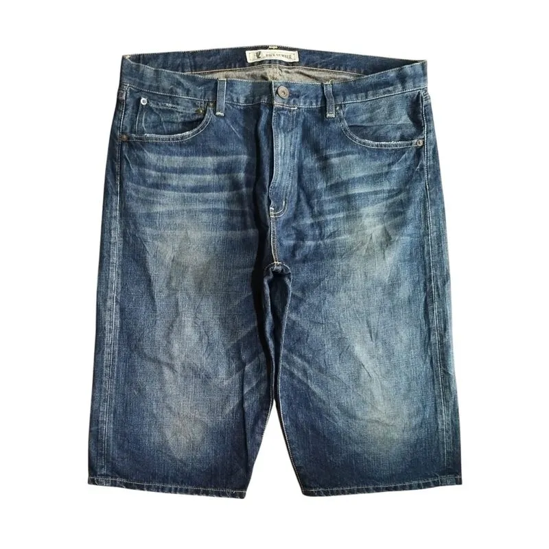 Shortpants Jorts Denim BACK NUMBER Celana Pendek Jeans Retro photo 1