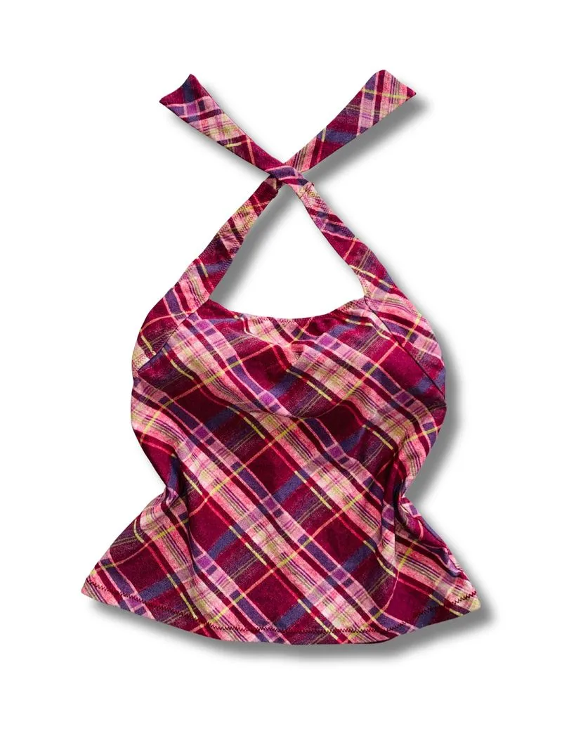 Plaid halter top photo 1