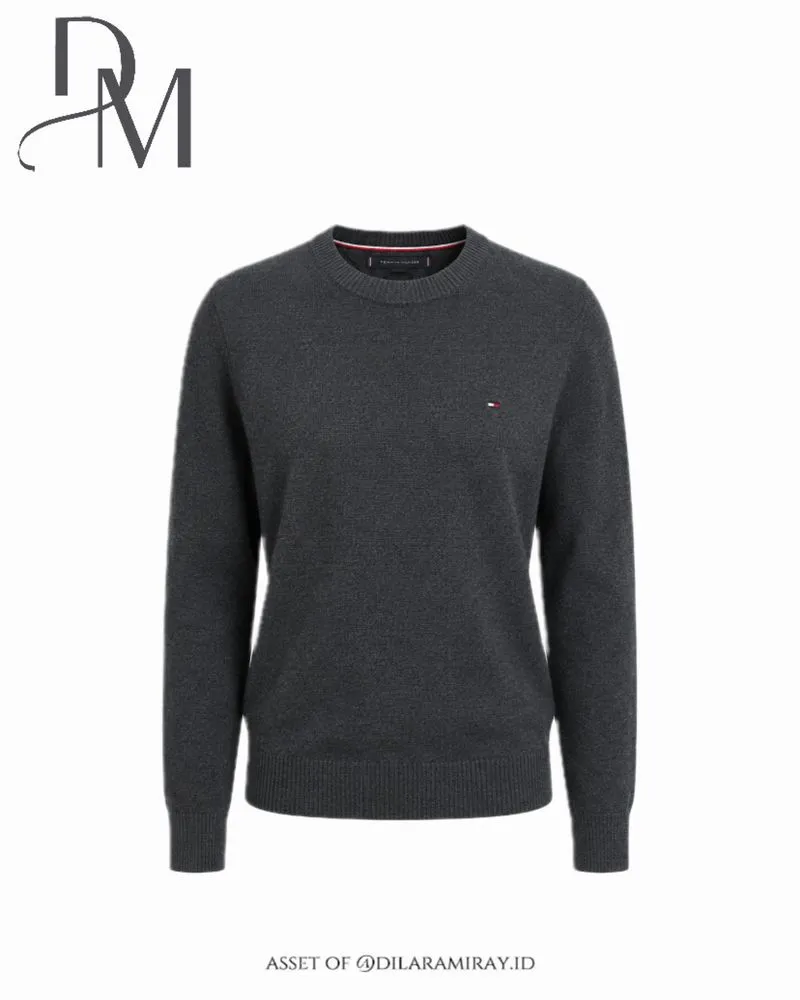 Tommy Hilfiger Unisex Knit Sweater in Dark Grey (Abu Tua) photo 1