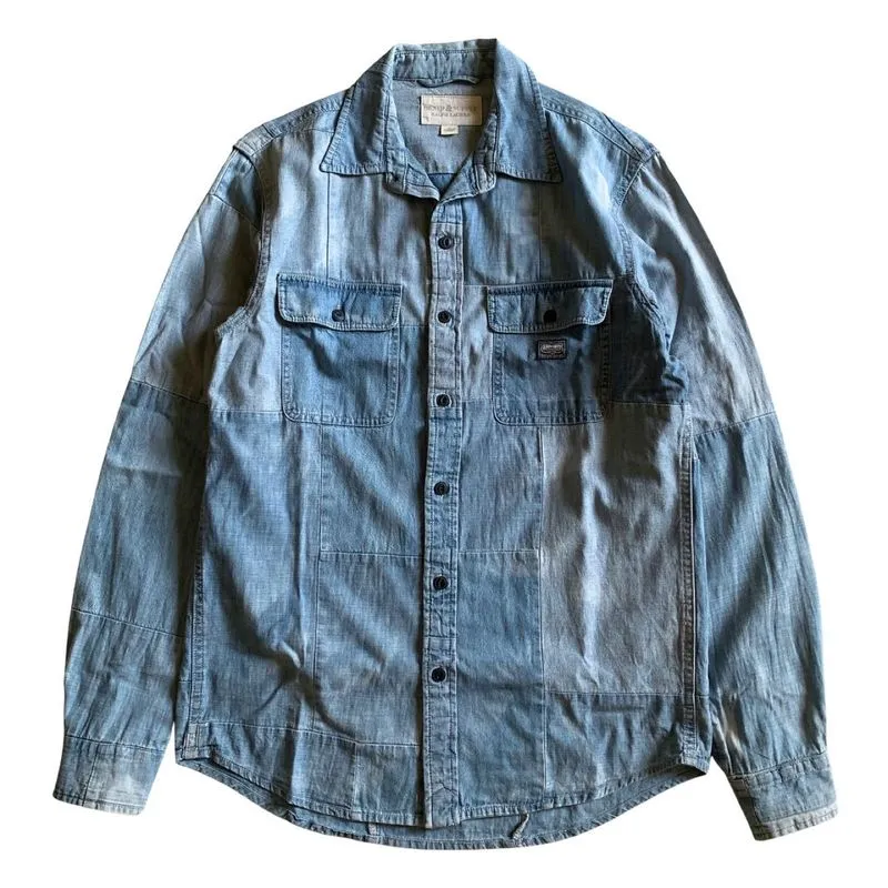 Denim & Supply Ralph Lauren Patchwork Chambray Work Shirt photo 1