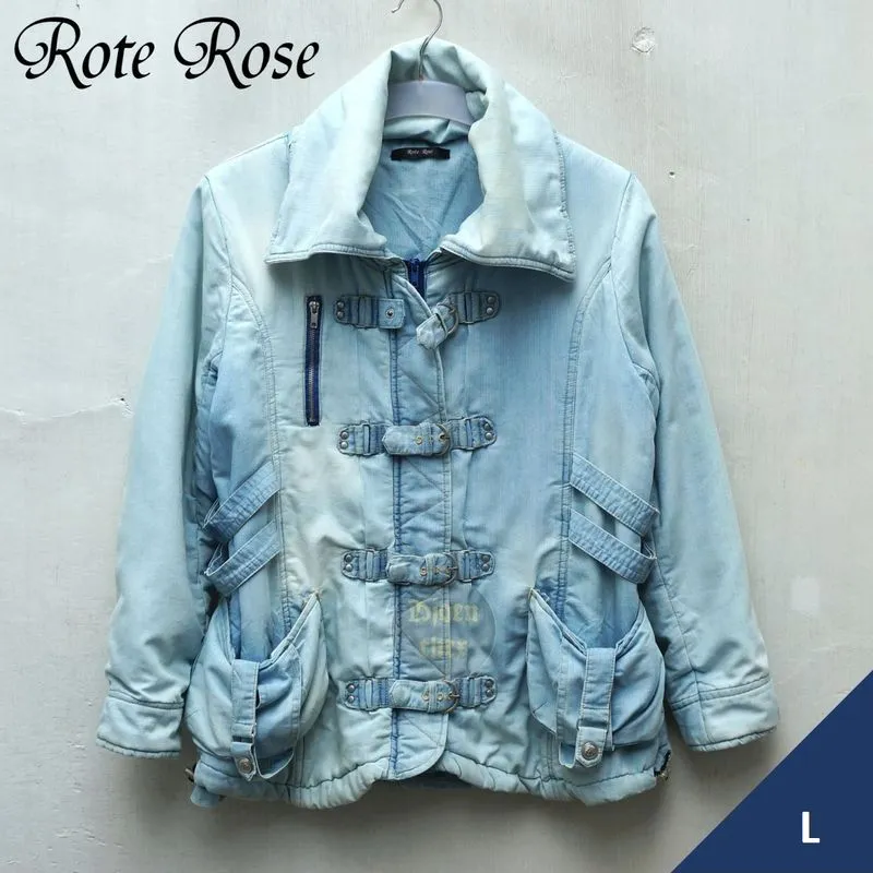 ROTE ROSE Seditionaries Jacket Denim Padded  Size L photo 1