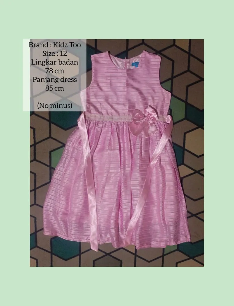 Dress Anak Pink Shimmer  photo 1