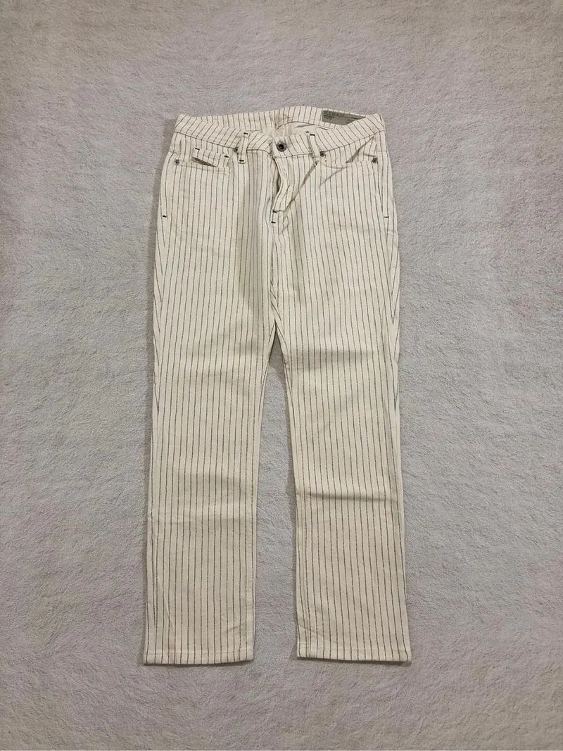 00's Diesel Striped Buckle Back Pants photo 1